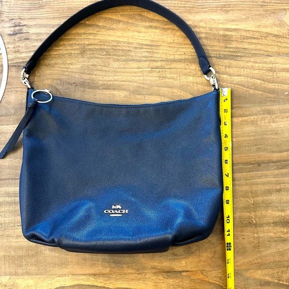 COACH Navy Shoulder Bag Purse with Wallet - Picture 11 of 13